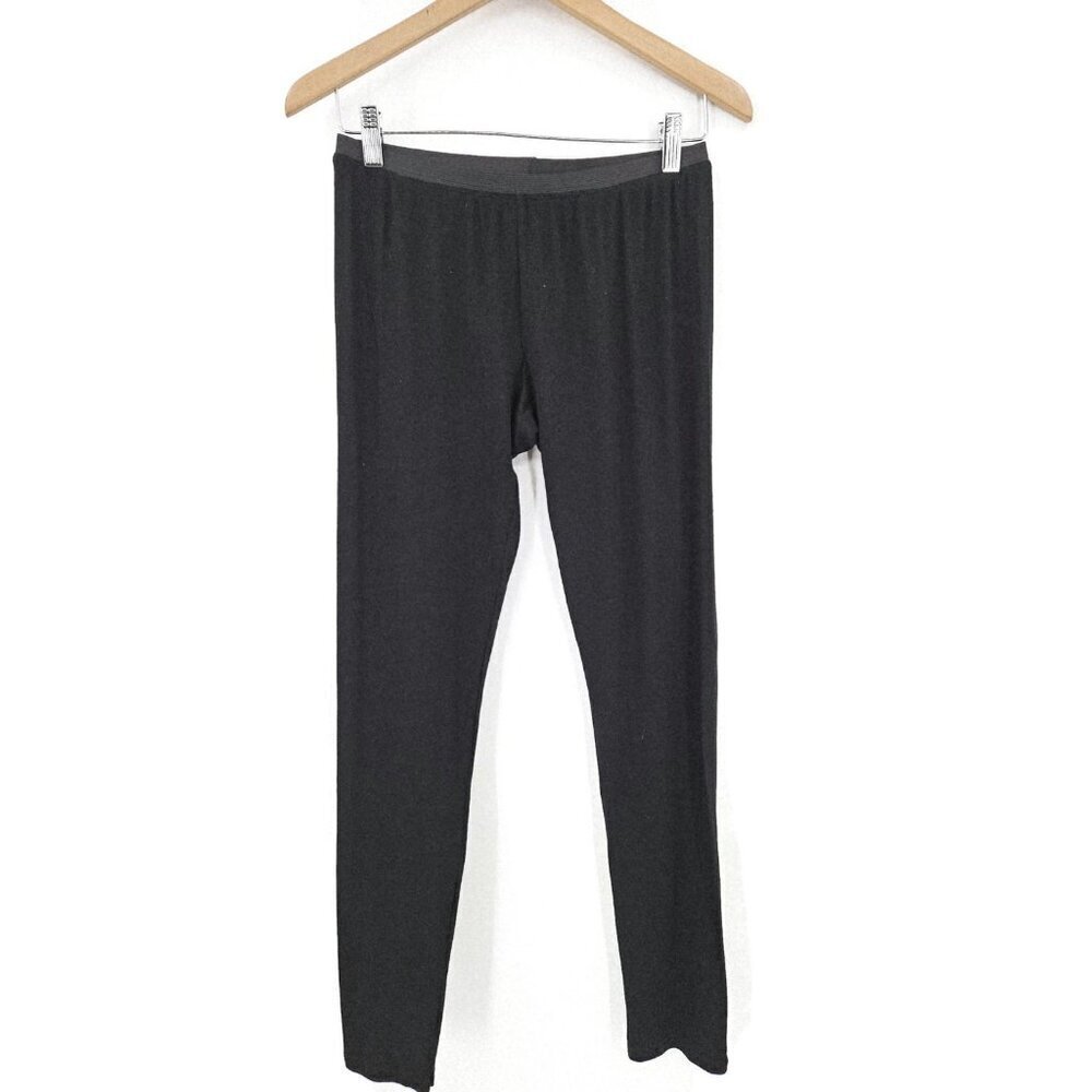 NWOT Clu Black Leggings Womens L Sheer Tencel Pants